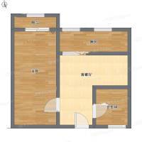 开源路小区1室1厅0卫57㎡户型图