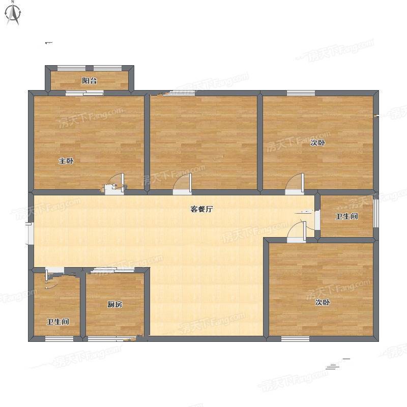 春潮花园4室2厅0卫160㎡户型图