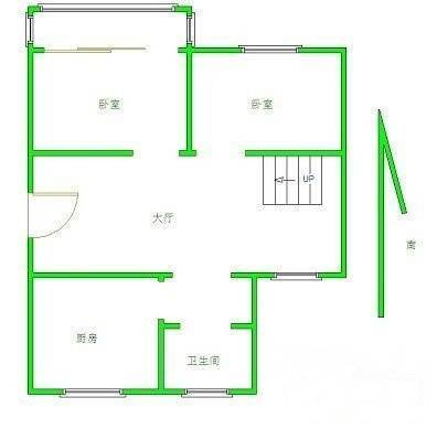 春城家园(新区)2室2厅1卫100㎡户型图