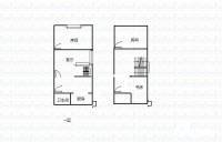 嘉悦中心Loft公寓3室2厅2卫80㎡户型图