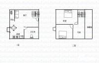 嘉悦中心Loft公寓3室2厅1卫52㎡户型图