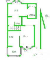 堵巷2室2厅1卫85㎡户型图