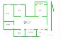 堵巷3室2厅1卫30㎡户型图