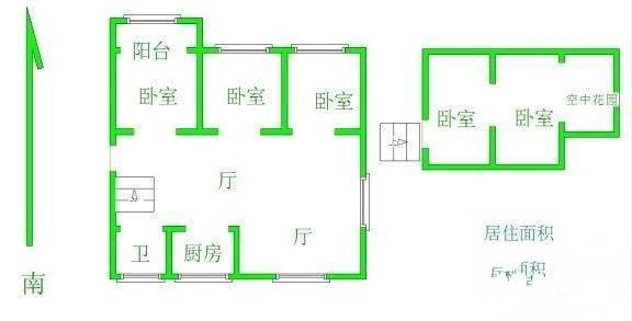 堵巷3室2厅2卫140㎡户型图