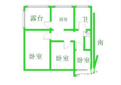 金锡苑3室1厅1卫159㎡户型图