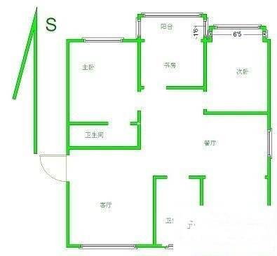 春江花园二期3室2厅2卫141㎡户型图