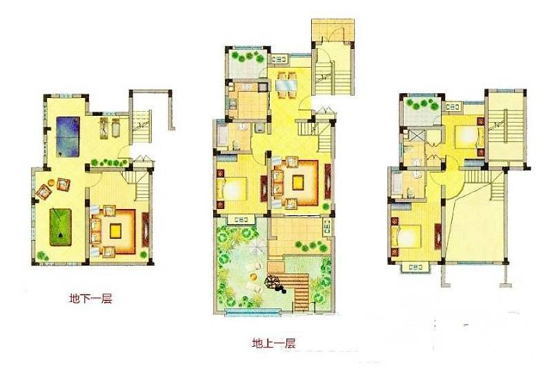 宝龙湖畔花城4室2厅3卫146㎡户型图