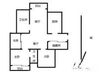 长江绿岛3室2厅2卫131㎡户型图