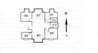 水岸佳苑3室2厅2卫137㎡户型图