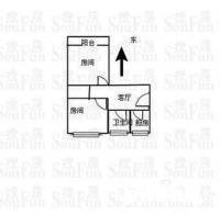 石塘湾小区2室1厅1卫78㎡户型图