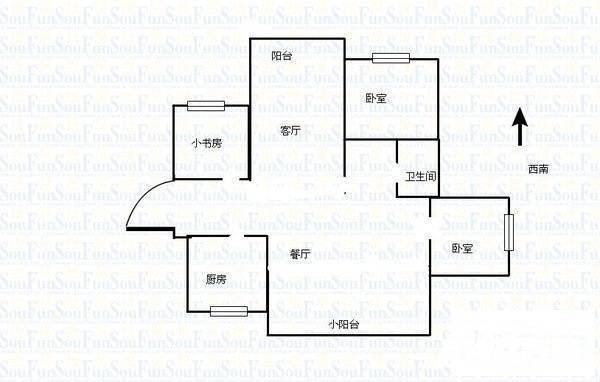 天润园6室4厅4卫134㎡户型图