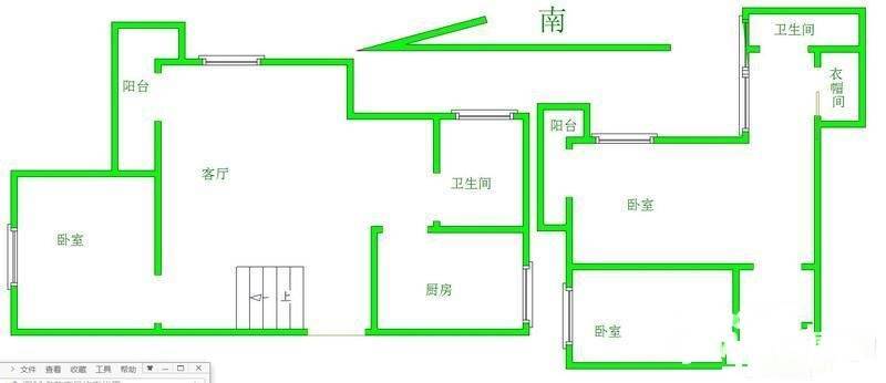 香榭花园3室2厅2卫158㎡户型图