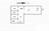 新惠一村2室1厅1卫70㎡户型图