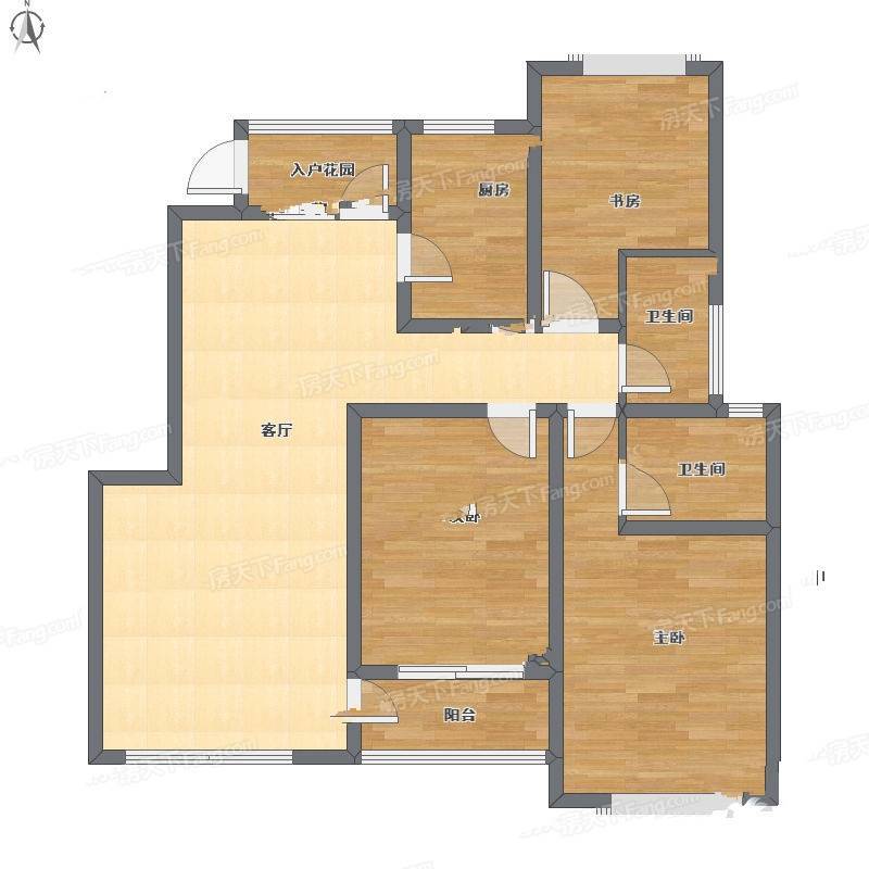 新丰苑3室2厅0卫118㎡户型图