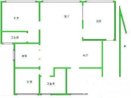 泰伯花苑3室2厅1卫120㎡户型图