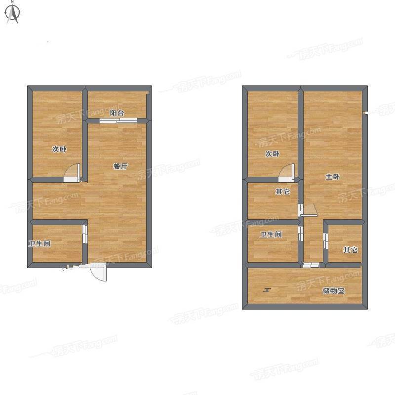 李巷3室1厅0卫120㎡户型图