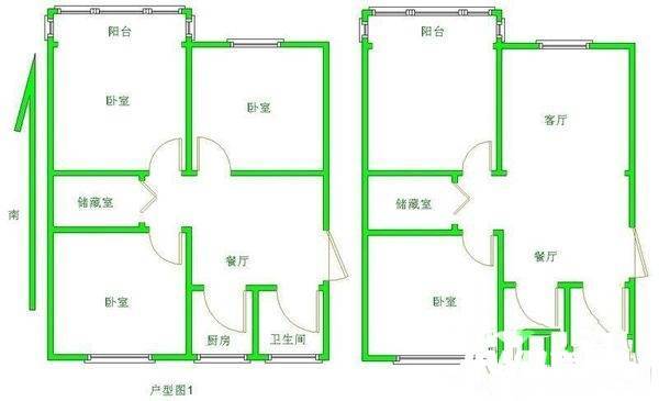 宁海里三期4室2厅2卫143㎡户型图