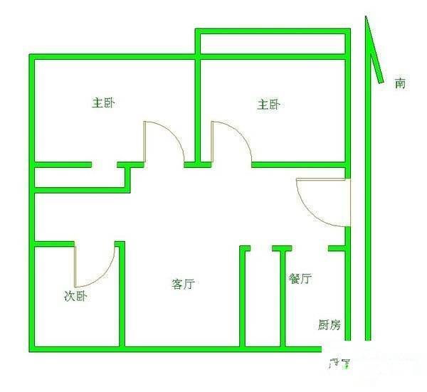 锡山新村3室1厅1卫114㎡户型图