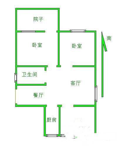 畅舜苑3室1厅1卫94㎡户型图