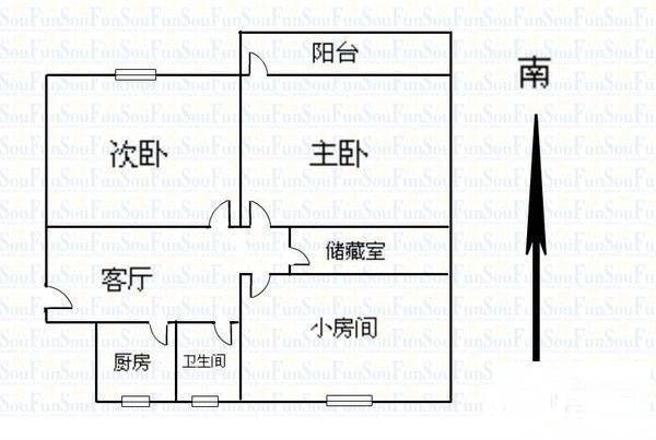 新联苑小区4室2厅2卫130㎡户型图