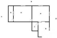 王巷西2室1厅1卫45㎡户型图