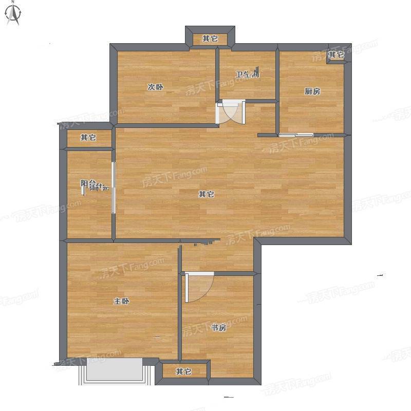 五洲幸福湾住宅3室1厅0卫101㎡户型图