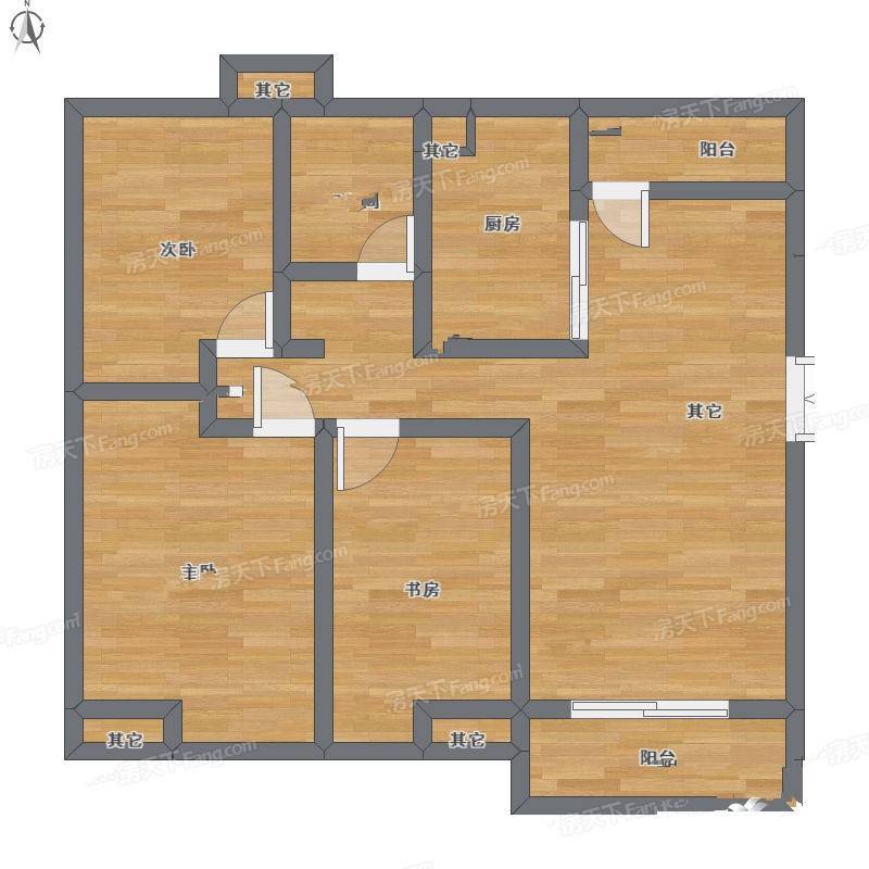 五洲幸福湾住宅3室1厅0卫110㎡户型图