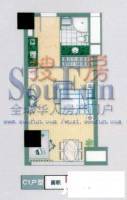 东方雅居二期1室0厅1卫48.5㎡户型图