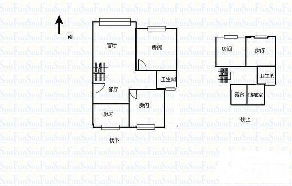 东亭锦绣花园6室4厅3卫300㎡户型图