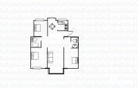 孟家苑3室2厅1卫130㎡户型图