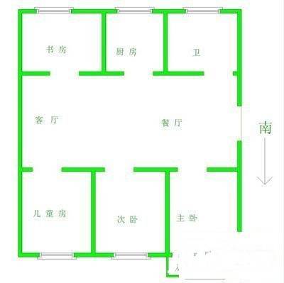华侨城4室2厅2卫125㎡户型图