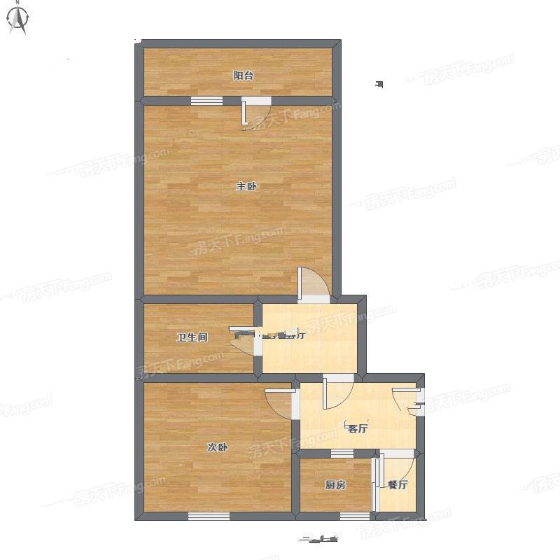 广瑞二村2室1厅0卫85㎡户型图