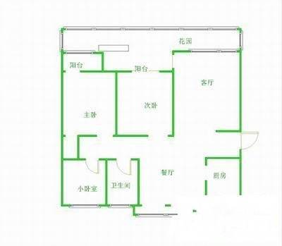 惠飞大厦住宅3室2厅1卫168㎡户型图