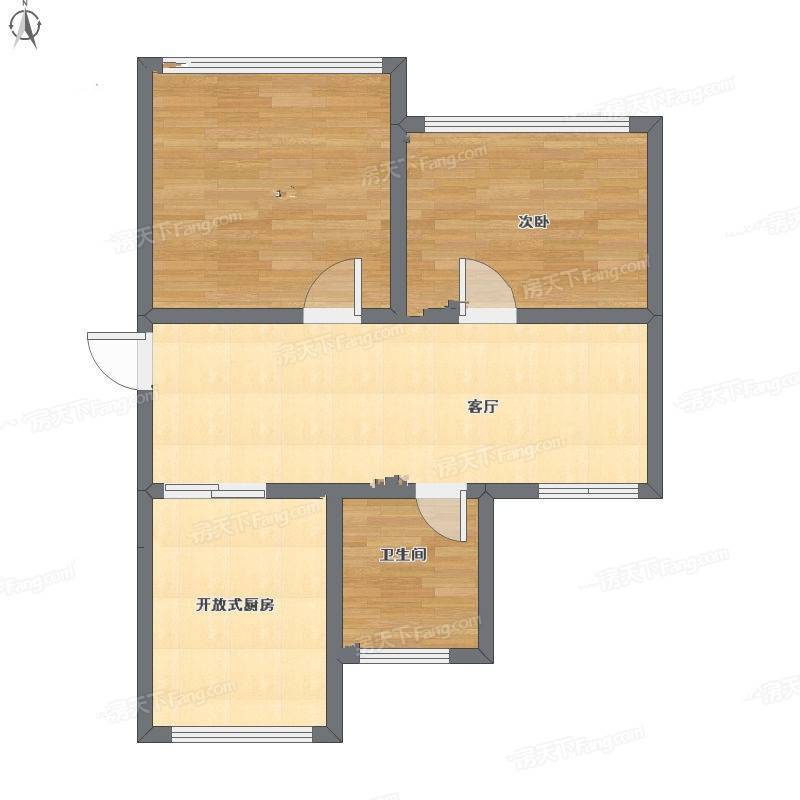 惠飞大厦住宅2室2厅0卫100㎡户型图