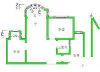 广益博苑2室2厅1卫96㎡户型图