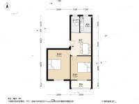 金海里2室1厅1卫58.3㎡户型图