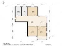 金星家园3室2厅1卫97.8㎡户型图