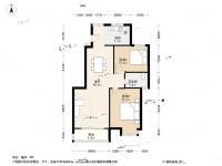 长江绿岛三期2室2厅1卫109㎡户型图