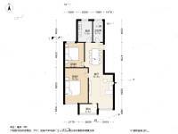 长江绿岛二期2室1厅1卫99.8㎡户型图