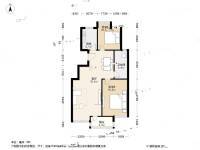 长江绿岛二期2室2厅1卫106㎡户型图