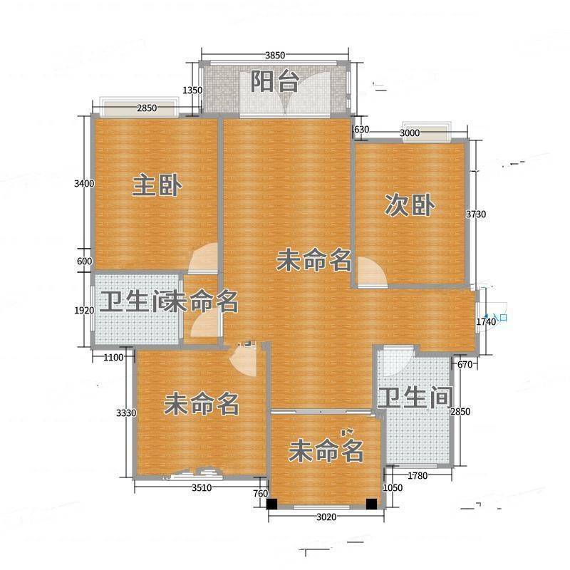 丽景佳苑2室0厅0卫135㎡户型图