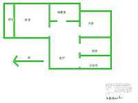 刘潭三村2室1厅1卫73㎡户型图