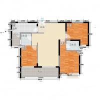 黄岸头花园3室0厅0卫12㎡户型图