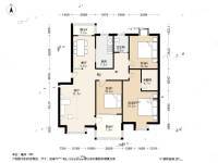 大箕山家园3室2厅2卫121㎡户型图