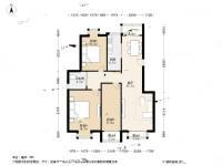 大箕山家园3室1厅1卫108.6㎡户型图