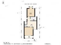 大箕山家园2室1厅1卫60㎡户型图