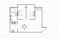 渔港家园2室2厅1卫92㎡户型图