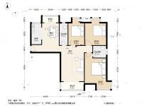 广益景苑3室2厅2卫134.4㎡户型图