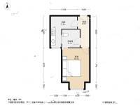 广益景苑1室1厅1卫42.9㎡户型图