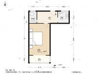 孙巷大楼1室1厅1卫38.8㎡户型图